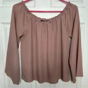 Revamped Off The Shoulder Top Pink / Mauve Size  Small
